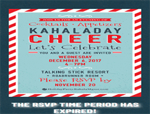 Tablet Screenshot of holidayparty.kahalamgmt.com
